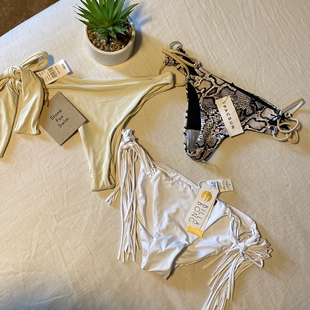 3 bathing suit bottoms